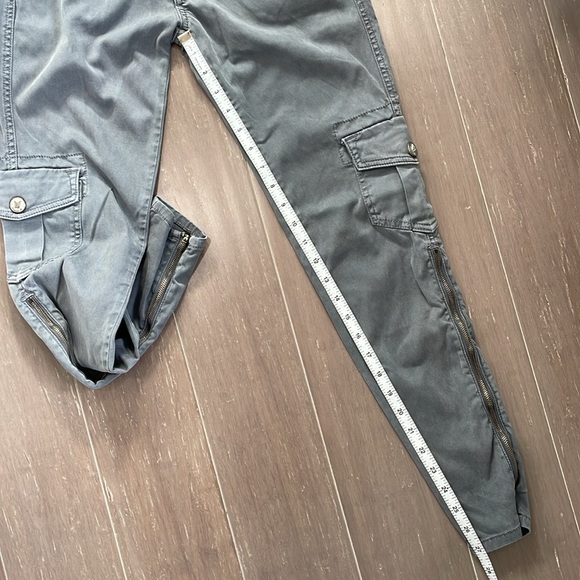 Vintage Frankie B. low rise 90’s Y2K gray cargo casual zipper leg pants size 25 - Picture 11 of 13